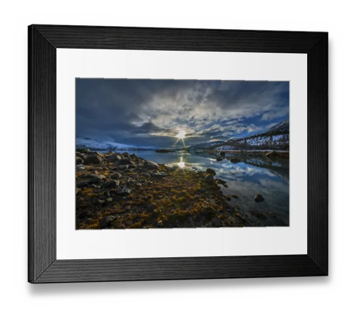 Framed Print : A winter Scenic, Lofoten Peninsular, Arctic circle, Norway