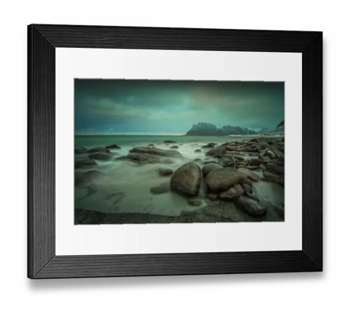 Framed Print : A winter Scenic, Lofoten Peninsular, Arctic circle, Norway Framed Print : A winter Scenic, Lofoten Peninsular, Arctic circle, Norway