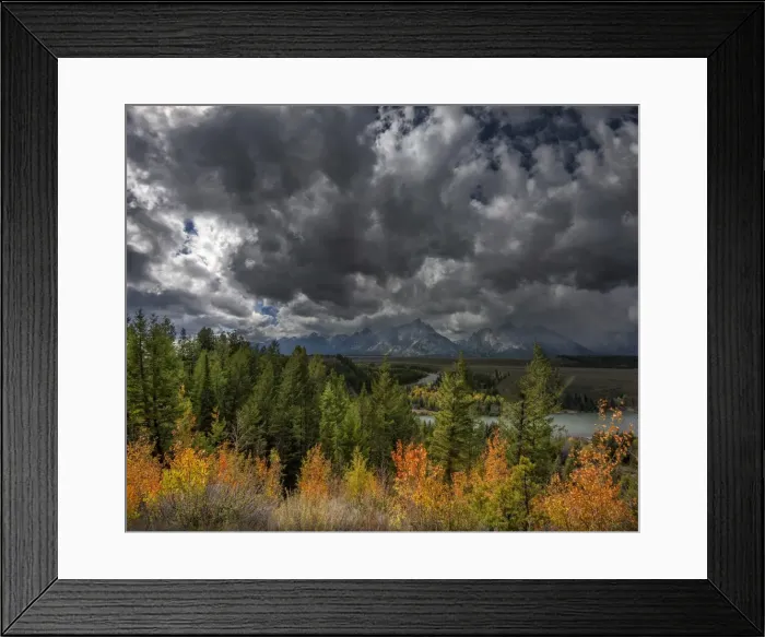Framed Print : Magnificent scenery of the Teton mountain range, Snake River overlook, Grand Tetons National Park, Wyoming, USA Framed Print : Magnificent scenery of the Teton mountain range, Snake River overlook, Grand Tetons National Park, Wyoming, USA