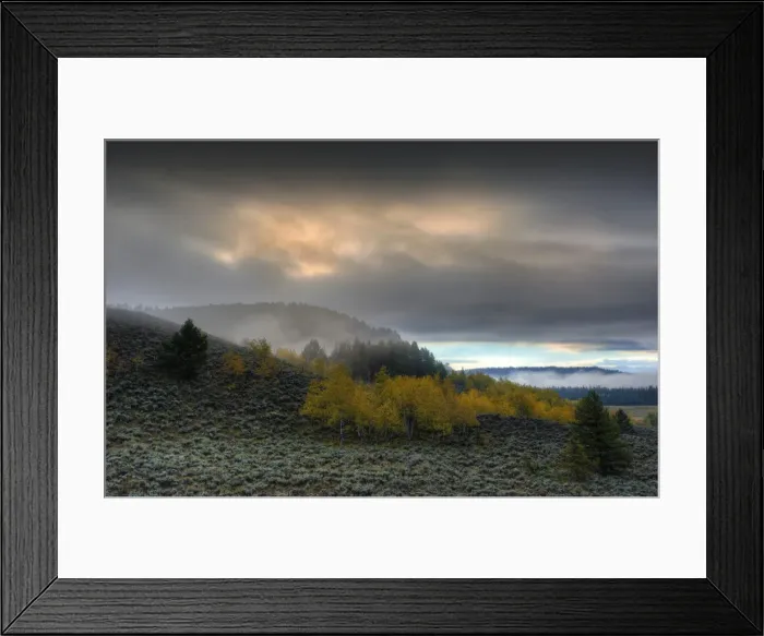 Framed Print : The scenically beautiful Grand Teton Mountain range from Oxbow bend turnout, Grand Teton National Park, Wyoming, USA