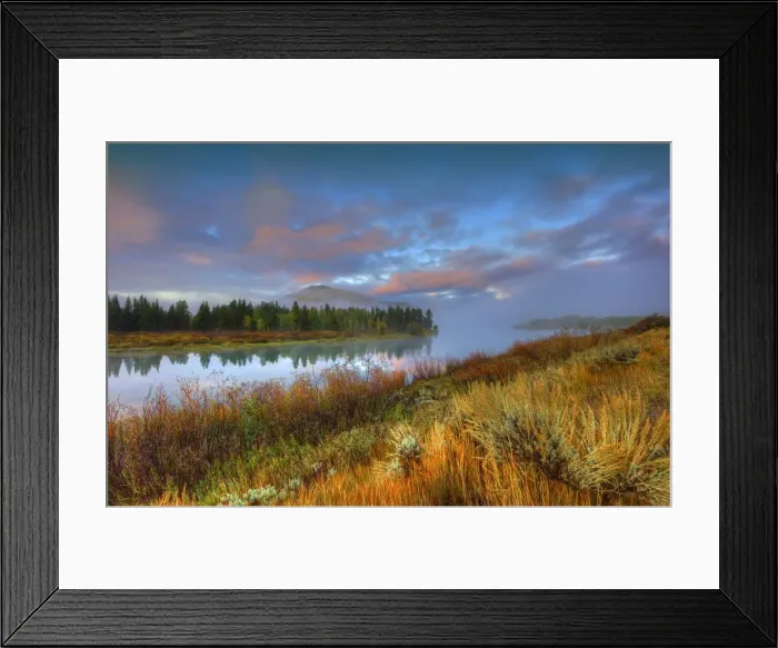 Framed Print : The scenically beautiful Grand Teton Mountain range from Oxbow bend turnout, Grand Teton National Park, Wyoming, USA Framed Print : The scenically beautiful Grand Teton Mountain range from Oxbow bend turnout, Grand Teton National Park, Wyoming, USA