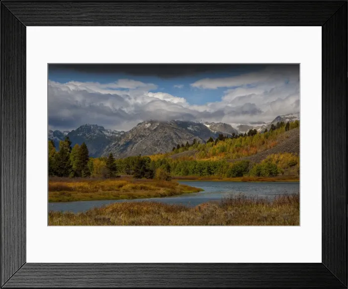 Framed Print : Magnificent scenery of the Teton mountain range, Snake River overlook, Grand Tetons National Park, Wyoming, USA Framed Print : Magnificent scenery of the Teton mountain range, Snake River overlook, Grand Tetons National Park, Wyoming, USA