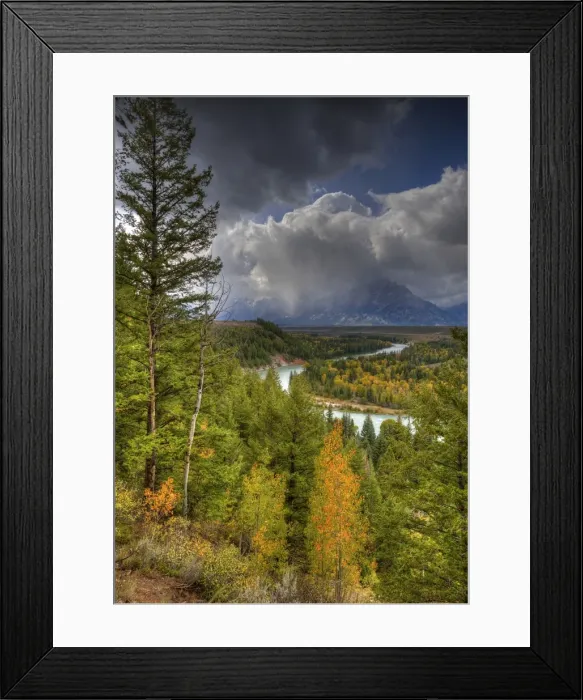 Framed Print : Magnificent scenery of the Teton mountain range, Snake River overlook, Grand Tetons National Park, Wyoming, USA Framed Print : Magnificent scenery of the Teton mountain range, Snake River overlook, Grand Tetons National Park, Wyoming, USA