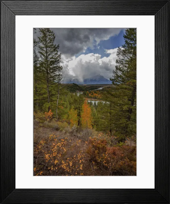 Framed Print : Magnificent scenery of the Teton mountain range, Snake River overlook, Grand Tetons National Park, Wyoming, USA Framed Print : Magnificent scenery of the Teton mountain range, Snake River overlook, Grand Tetons National Park, Wyoming, USA