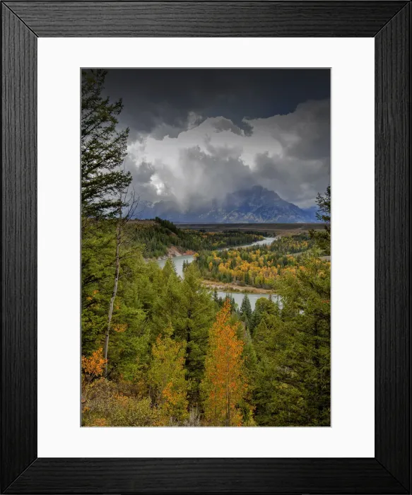 Framed Print : Magnificent scenery of the Teton mountain range, Snake River overlook, Grand Tetons National Park, Wyoming, USA Framed Print : Magnificent scenery of the Teton mountain range, Snake River overlook, Grand Tetons National Park, Wyoming, USA