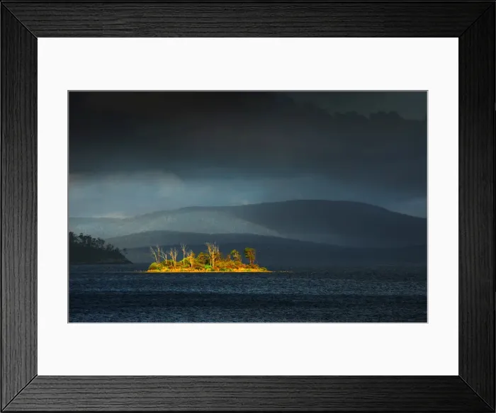 Framed Print : Approaching storm in Dover bay, southern coastline of Tasmania, Australia Framed Print : Approaching storm in Dover bay, southern coastline of Tasmania, Australia
