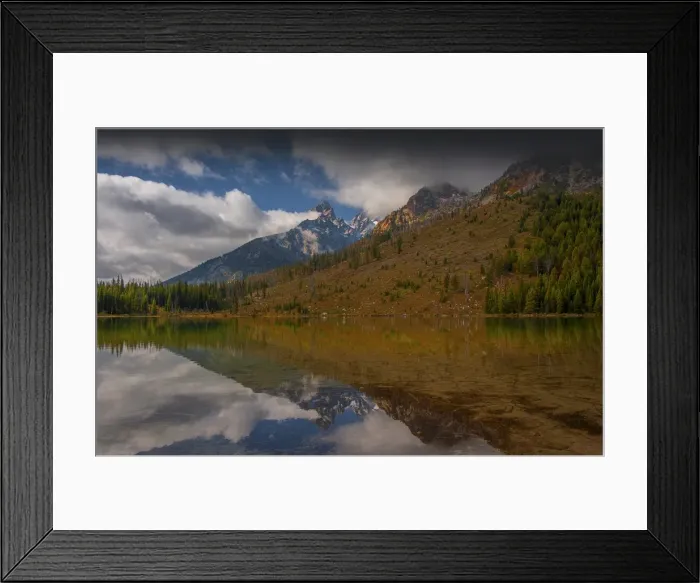 Framed Print : String lake during the Autumn season, a lovely small lake in the Grand Teton National Park, Wyoming, USA Framed Print : String lake during the Autumn season, a lovely small lake in the Grand Teton National Park, Wyoming, USA