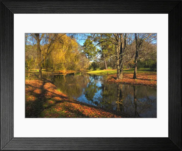 Framed Print : Autumn at Malmsbury, central Victoria, Australia