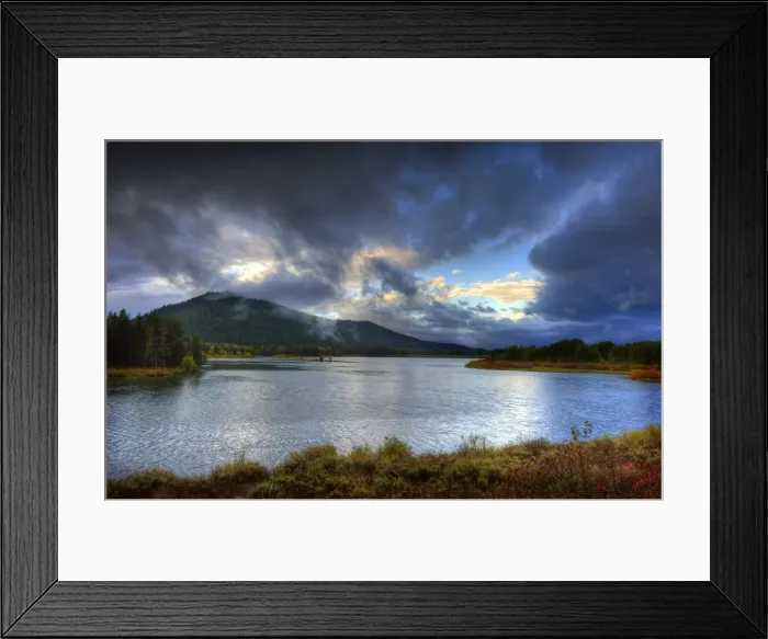 Framed Print : The scenically beautiful Grand Teton Mountain range from Oxbow bend turnout, Grand Teton National Park, Wyoming, USA