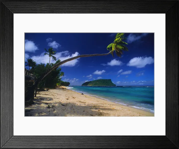 Framed Print : Coastline on The Island of Upolu, Western Samoa Framed Print : Coastline on The Island of Upolu, Western Samoa
