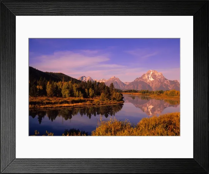 Framed Print : The scenically beautiful Grand Teton Mountain range from Oxbow bend turnout, Grand Teton National Park, Wyoming, USA Framed Print : The scenically beautiful Grand Teton Mountain range from Oxbow bend turnout, Grand Teton National Park, Wyoming, USA