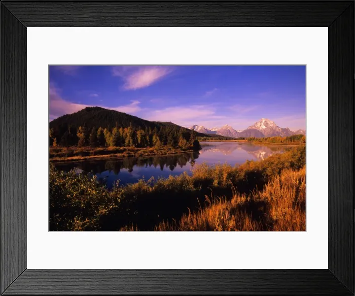 Framed Print : The scenically beautiful Grand Teton Mountain range from Oxbow bend turnout, Grand Teton National Park, Wyoming, USA Framed Print : The scenically beautiful Grand Teton Mountain range from Oxbow bend turnout, Grand Teton National Park, Wyoming, USA