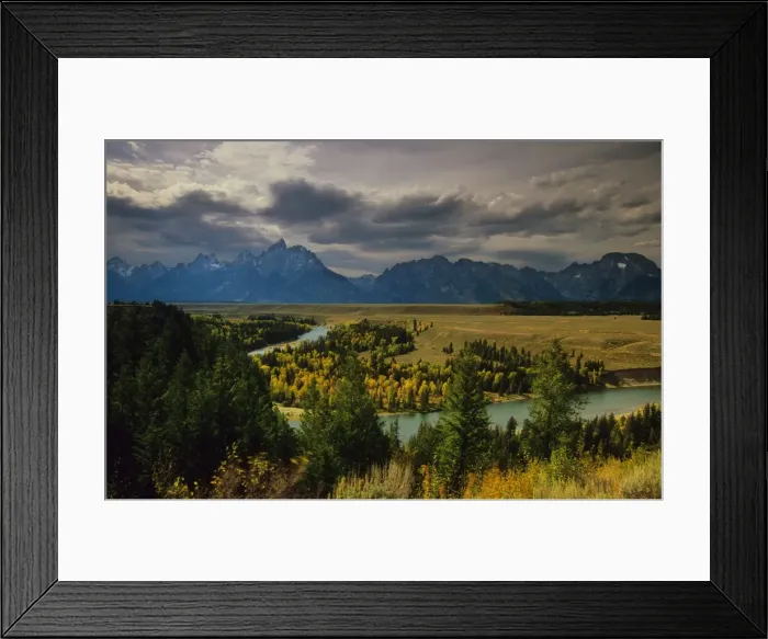 Framed Print : Magnificent scenery of the Teton mountain range, Snake River overlook, Grand Tetons National Park, Wyoming, USA Framed Print : Magnificent scenery of the Teton mountain range, Snake River overlook, Grand Tetons National Park, Wyoming, USA