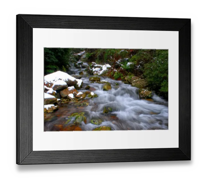 Framed Print : Gullet falls, near Mount Roland, Central Tasmania