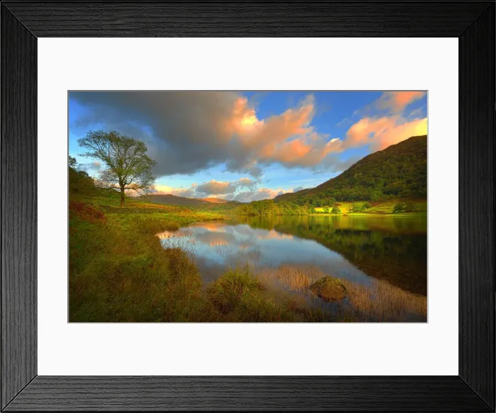 Framed Print : Early morning, Rydal water, Lakes district, England Framed Print : Early morning, Rydal water, Lakes district, England
