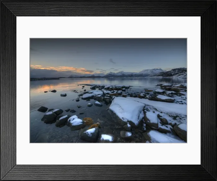 Framed Print : Lofoten Peninsular, winter wonderland, Arctic circle, Norway Framed Print : Lofoten Peninsular, winter wonderland, Arctic circle, Norway