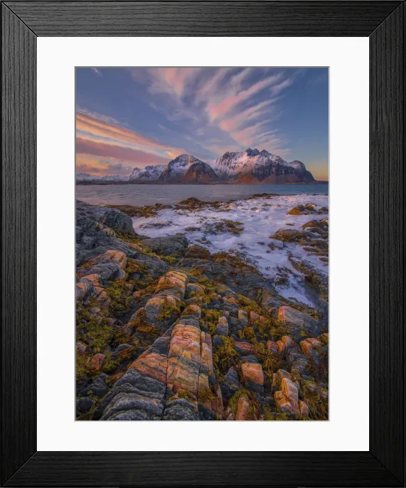 Framed Print : Lofoten Peninsular, winter wonderland, Arctic circle, Norway Framed Print : Lofoten Peninsular, winter wonderland, Arctic circle, Norway