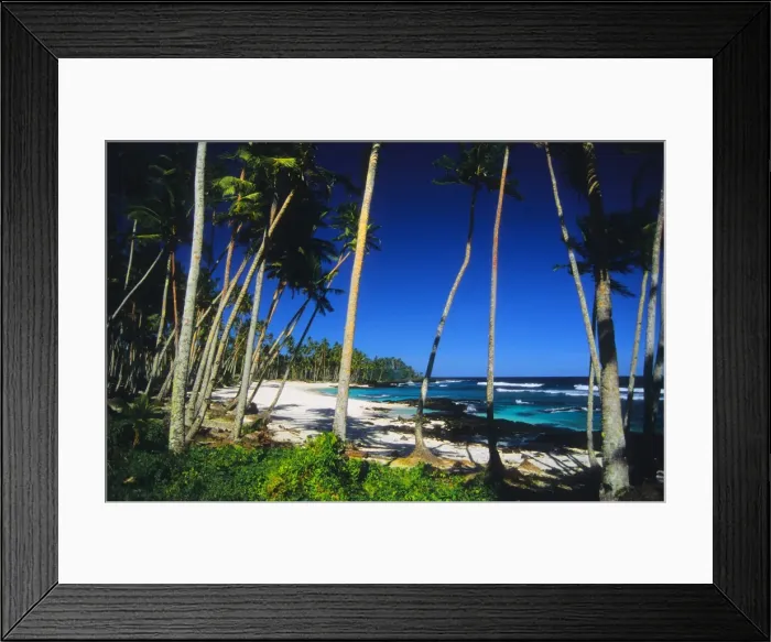 Framed Print : The Island of Upolu, Western Samoa