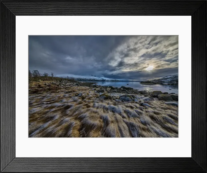 Framed Print : Lofoten Peninsular, winter wonderland, Arctic circle, Norway