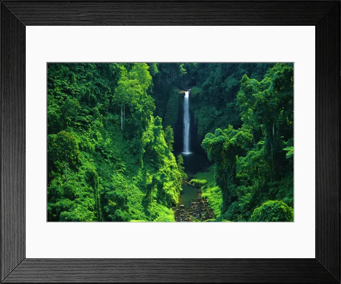 Framed Print : Sopuaga waterfall, The Island of Upolu, Western Samoa Framed Print : Sopuaga waterfall, The Island of Upolu, Western Samoa