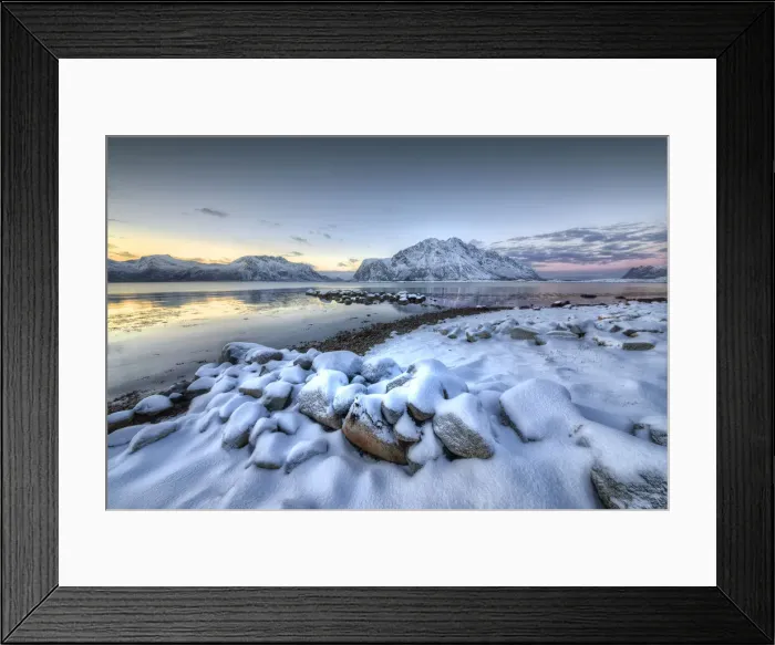 Framed Print : Lofoten Peninsular, winter wonderland, Arctic circle, Norway Framed Print : Lofoten Peninsular, winter wonderland, Arctic circle, Norway