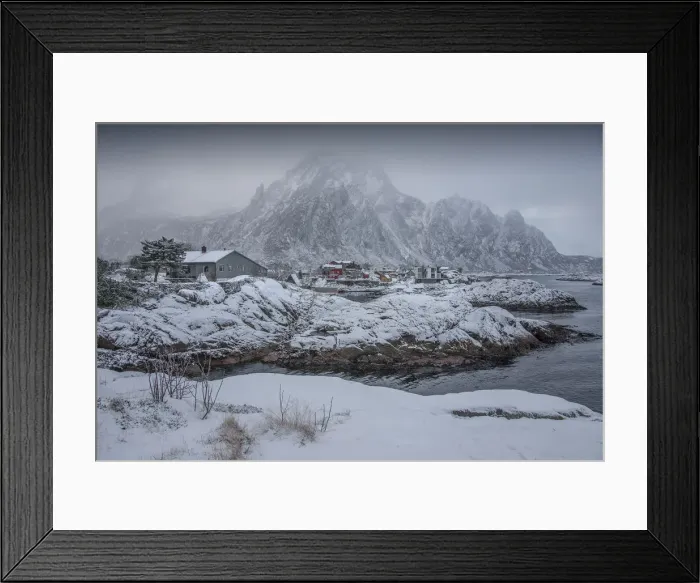 Framed Print : Lofoten Peninsular, winter wonderland, Arctic circle, Norway Framed Print : Lofoten Peninsular, winter wonderland, Arctic circle, Norway