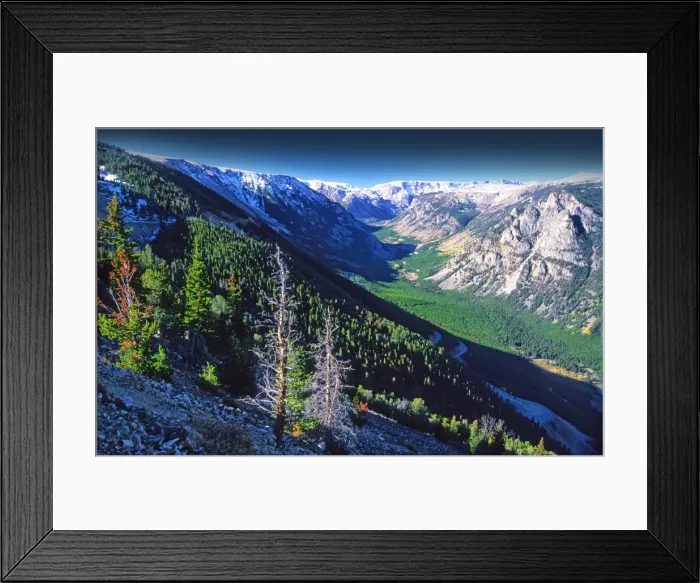 Framed Print : A view from the Bear Tooth highway, Montana, United States of America