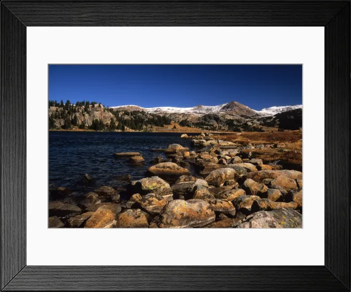 Framed Print : A glacial lake on the Bear Tooth Highway, Montana, United States of America Framed Print : A glacial lake on the Bear Tooth Highway, Montana, United States of America