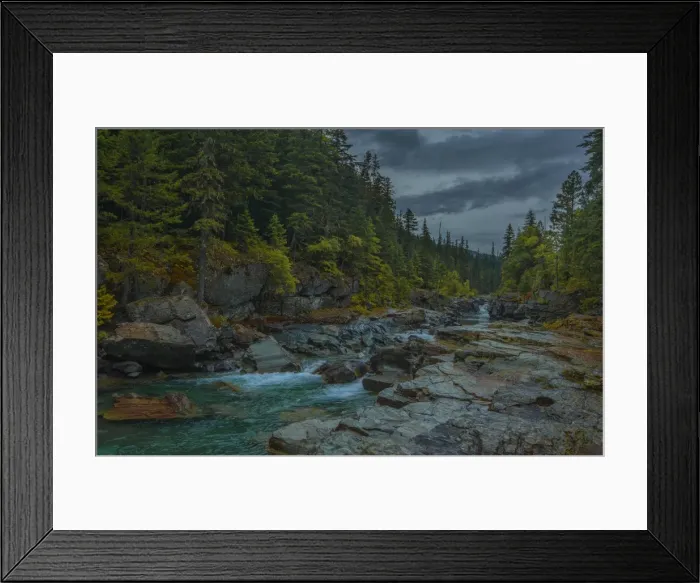 Framed Print : Avalanche creek, Montana, United States of America Framed Print : Avalanche creek, Montana, United States of America