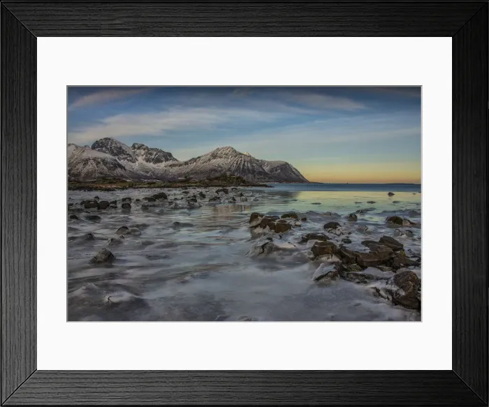 Framed Print : Lofoten Peninsular, winter wonderland, Arctic circle, Norway Framed Print : Lofoten Peninsular, winter wonderland, Arctic circle, Norway