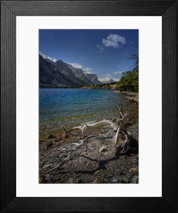 Framed Print : Saint Mary lake, Glacier National park, Montana, United States of America Framed Print : Saint Mary lake, Glacier National park, Montana, United States of America