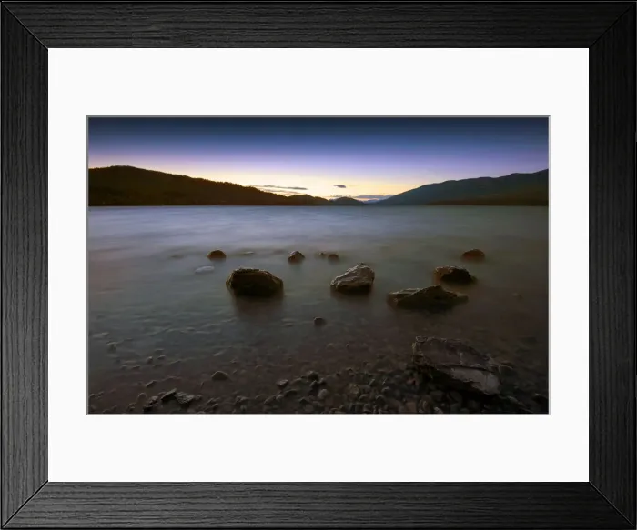 Framed Print : Whitefish lake, Montana, United States of America