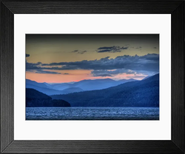 Framed Print : Whitefish lake, Montana, United States of America