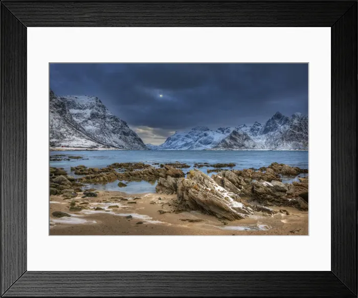 Framed Print : Lofoten Peninsular, winter wonderland, Arctic circle, Norway Framed Print : Lofoten Peninsular, winter wonderland, Arctic circle, Norway