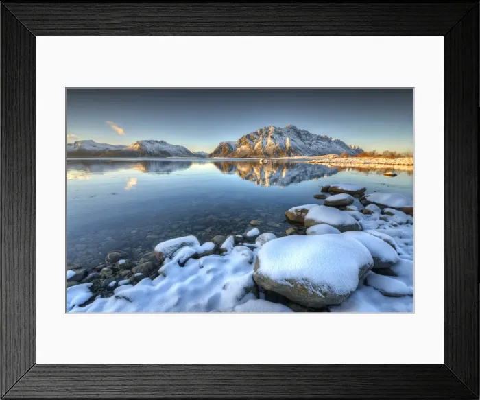 Framed Print : Lofoten Peninsular, winter wonderland, Arctic circle, Norway Framed Print : Lofoten Peninsular, winter wonderland, Arctic circle, Norway