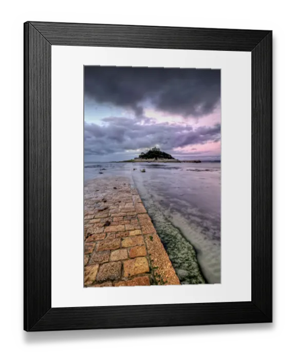 Framed Print : Dawn, St. Michaels Mount, Penzance, Cornwall, England Framed Print : Dawn, St. Michaels Mount, Penzance, Cornwall, England