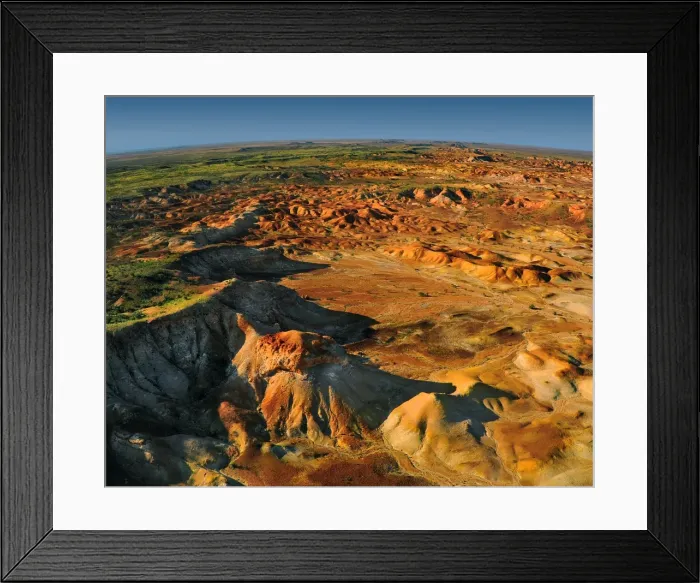 Framed Print : An aerial view of the Painted Hills, outback South Australia