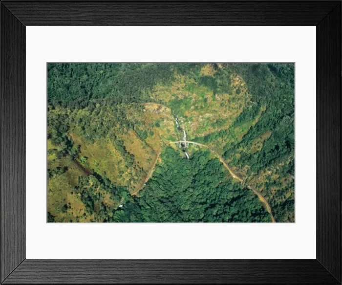 Framed Print : Aerial view of Kuranda railway, North Queensland, Australia Framed Print : Aerial view of Kuranda railway, North Queensland, Australia