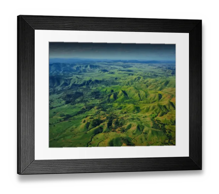 Framed Print : Aerial view of the Southern Flinders Ranges in South Australia Framed Print : Aerial view of the Southern Flinders Ranges in South Australia