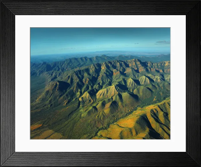 Framed Print : Wilpena Pound from the air, Flinders Ranges, South Australia