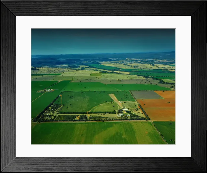 Framed Print : Aerial view near Parkes, of the Radio dish (telescope), New South Wales, Australia Framed Print : Aerial view near Parkes, of the Radio dish (telescope), New South Wales, Australia