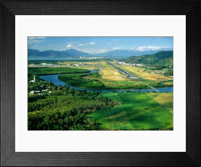 Framed Print : Aerial view near Cairns, North Queensland, Australia Framed Print : Aerial view near Cairns, North Queensland, Australia
