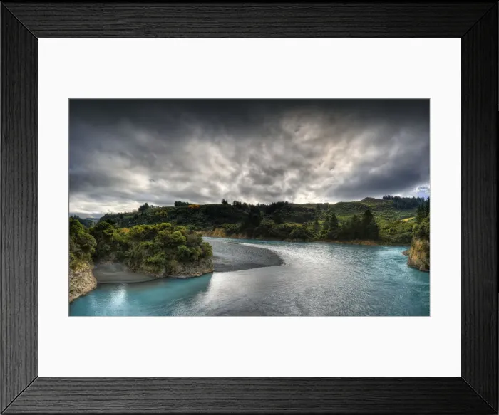 Framed Print : Waimakariri River gorge, South Island, New Zealand Framed Print : Waimakariri River gorge, South Island, New Zealand