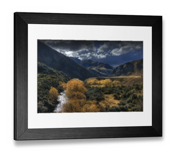 Framed Print : Autumn colours in the Tarris district, South Island, New Zealand