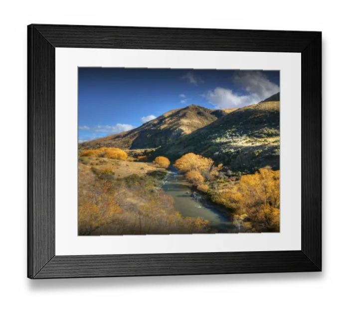 Framed Print : Autumn colours in the Tarris district, South Island, New Zealand
