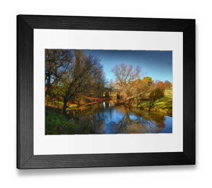 Framed Print : The Campaspe river near Kyneton, Central Victoria, Australia
