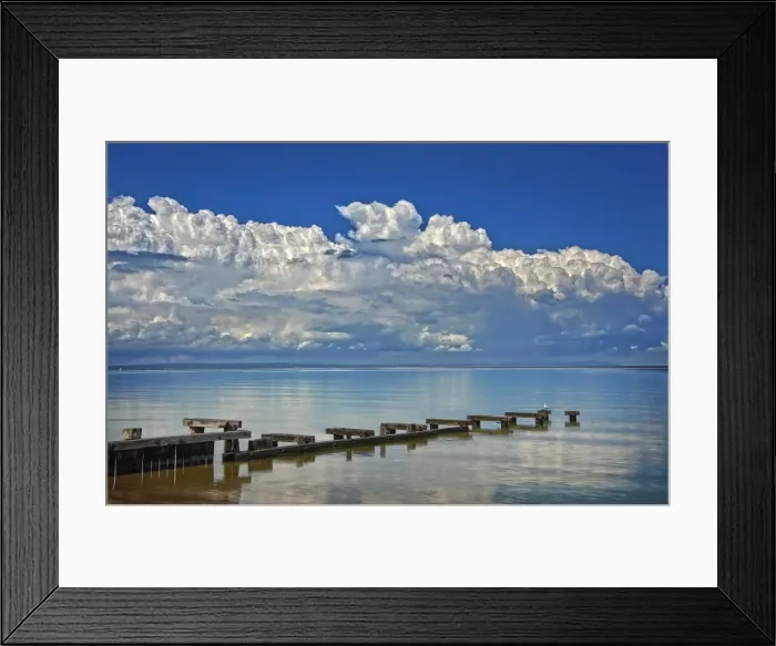 Framed Print : Cloudscape, Port Phillip bay at Mentone, Melbourne, Victoria, Australia