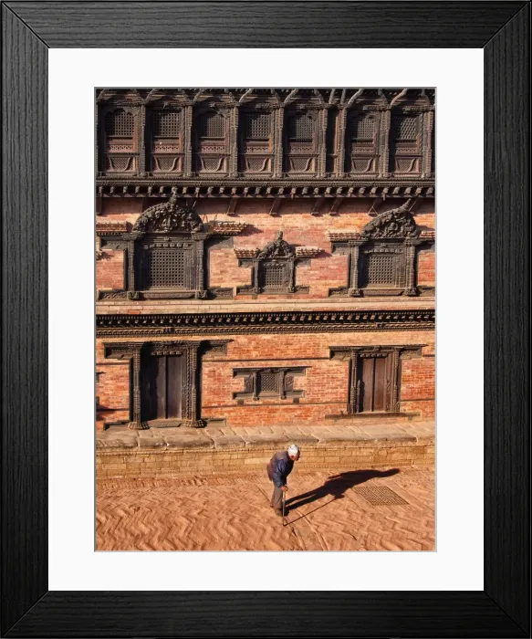 Framed Print : Street Scene, Bhaktapur, Western Himalayas, Nepal Framed Print : Street Scene, Bhaktapur, Western Himalayas, Nepal