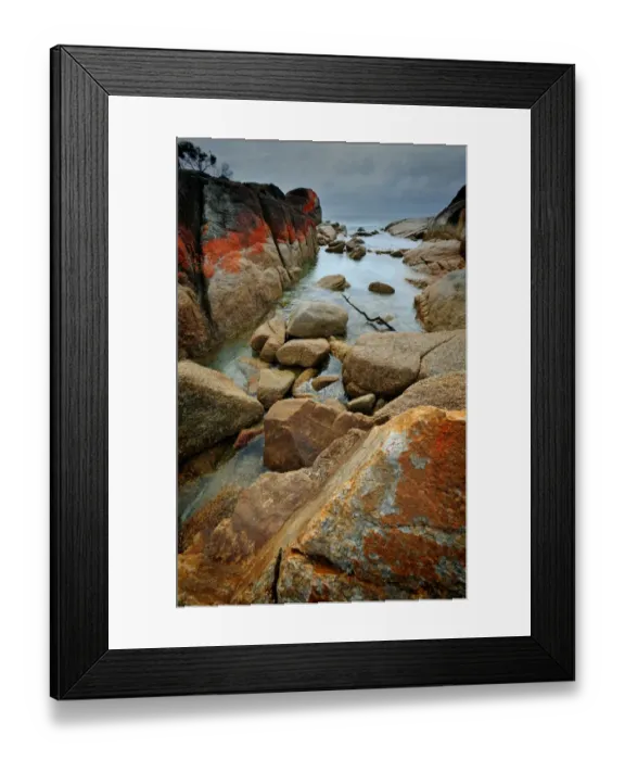 Framed Print : Binnalong bay, east coastline of Tasmania, Australia