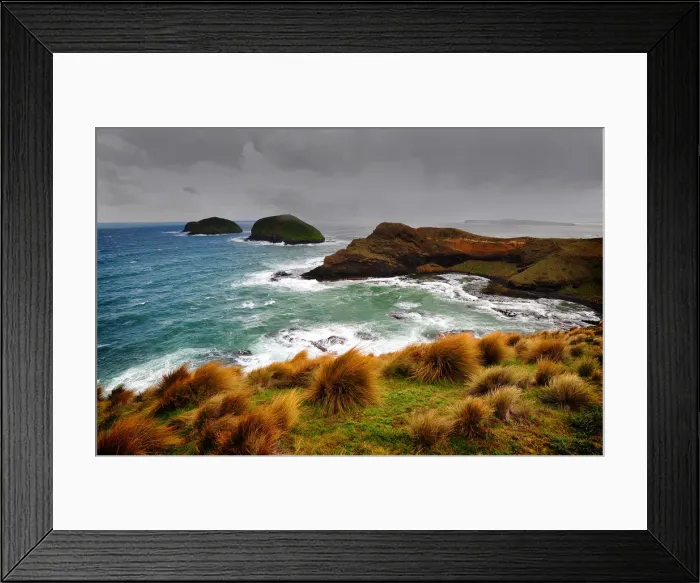 Framed Print : Coastal view near Woolnorth, Tasmania, Australia